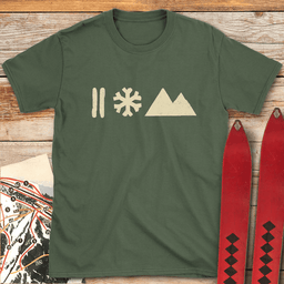 Strictly The Basics T Shirt Gift For Skier