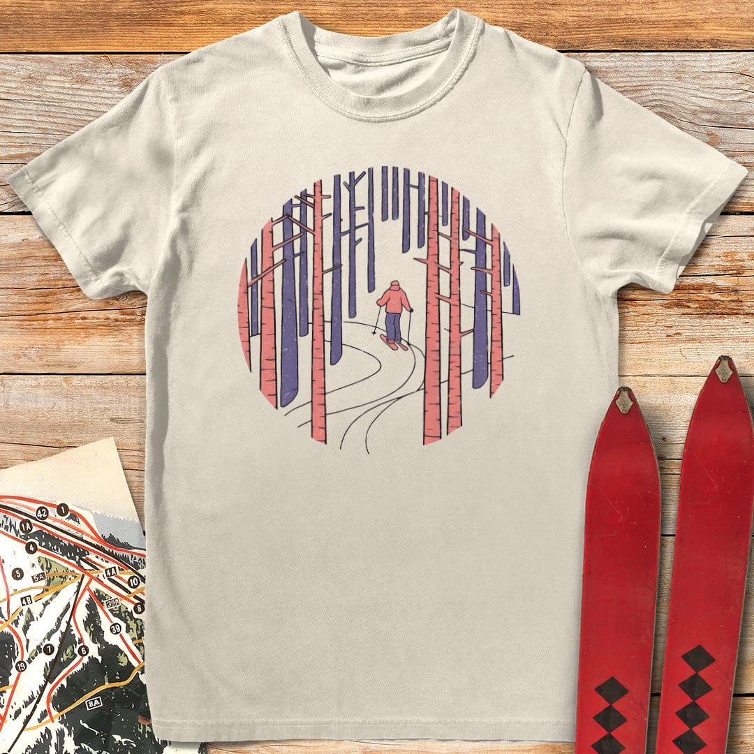Tour In The Trees T Shirt Gift For Skier