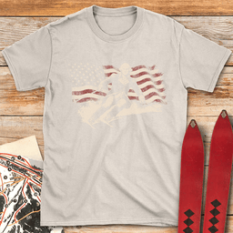 Washington Ski Flag T Shirt Gift For Skier