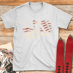 Washington Ski Flag T Shirt Gift For Skier