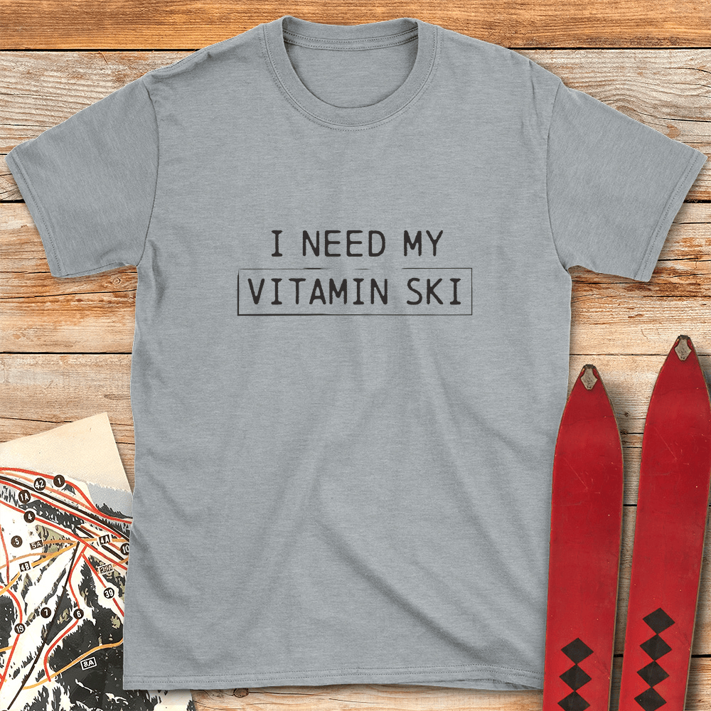 Vitamin Ski T Shirt Gift For Skier