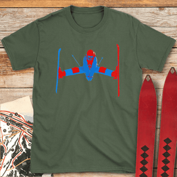 Two Tone Daffy T Shirt Gift For Skier