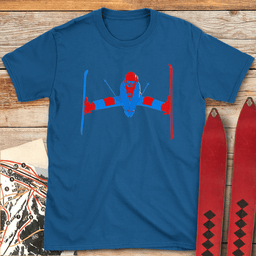 Two Tone Daffy T Shirt Gift For Skier