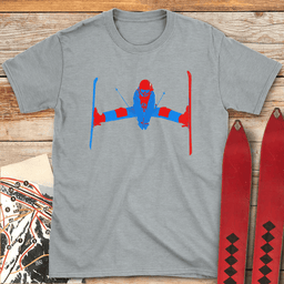 Two Tone Daffy T Shirt Gift For Skier