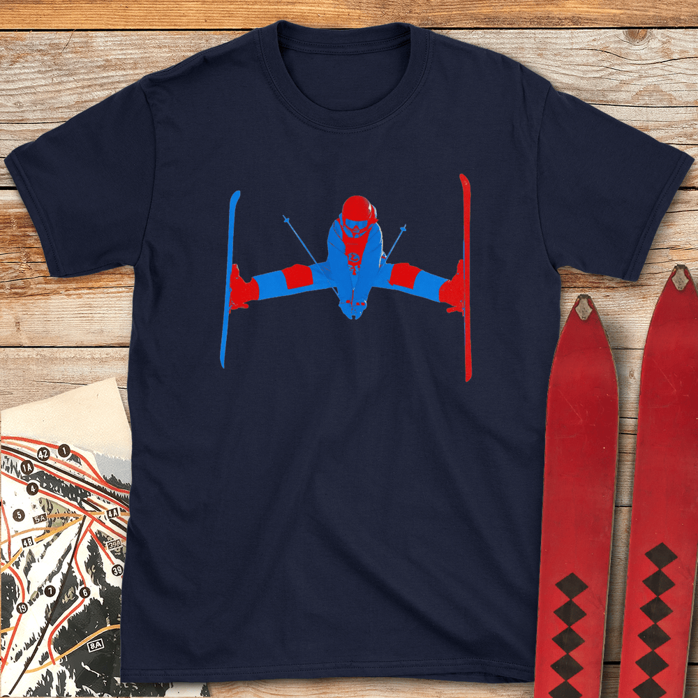 Two Tone Daffy T Shirt Gift For Skier