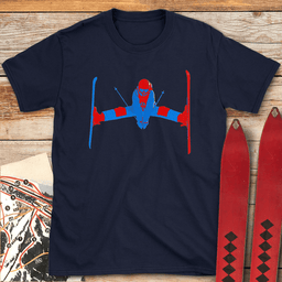 Two Tone Daffy T Shirt Gift For Skier