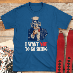 Uncle Sam Request T Shirt Gift For Skier