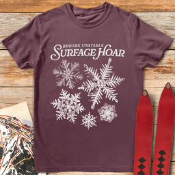 Surface Hoar T Shirt Gift For Skier