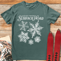 Surface Hoar T Shirt Gift For Skier