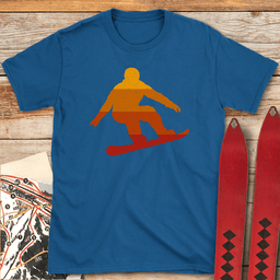 Sunset Snowboard T Shirt Gift For Snowboarder
