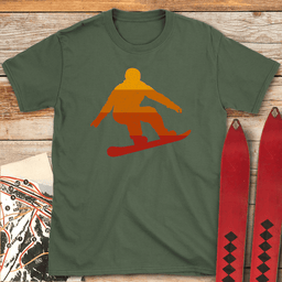 Sunset Snowboard T Shirt Gift For Snowboarder
