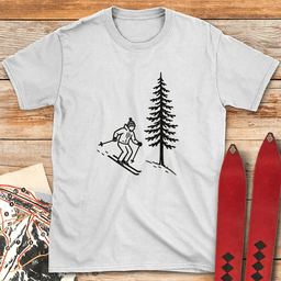 Tree Ski T Shirt Gift For Skier