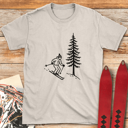 Tree Ski T Shirt Gift For Skier