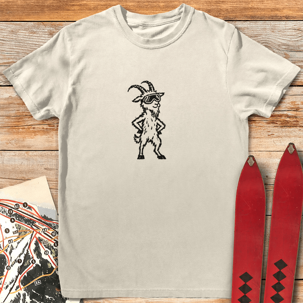 The Goat T Shirt Gift For Skier