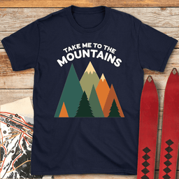 Take Me To The Mountains T Shirt Gift For Skier