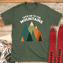 Take Me To The Mountains T Shirt Gift For Skier