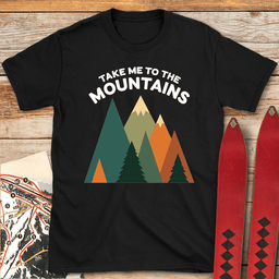 Take Me To The Mountains T Shirt Gift For Skier