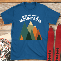 Take Me To The Mountains T Shirt Gift For Skier