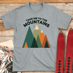 Take Me To The Mountains T Shirt Gift For Skier