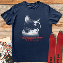 Street Meowtains T Shirt Gift For Skier