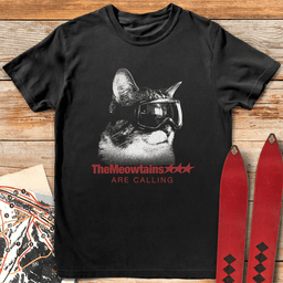 Street Meowtains T Shirt Gift For Skier