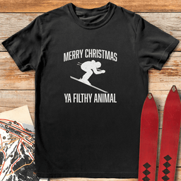 Ya Filthy Animal T Shirt Gift For Skier