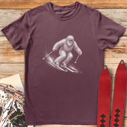 Yeti Shredder T Shirt Gift For Skier