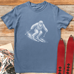 Yeti Shredder T Shirt Gift For Skier