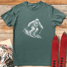 Yeti Shredder T Shirt Gift For Skier