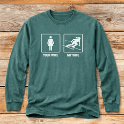 Your Wife Vs My Wife T Shirt Gift For Skier