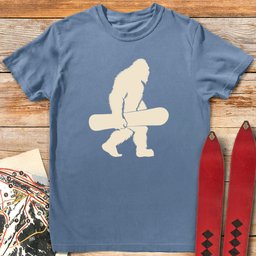Yeti Snowboarder T Shirt Gift For Snowboarder