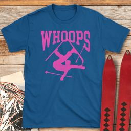 Whoops Hot Pink T Shirt Gift For Skier