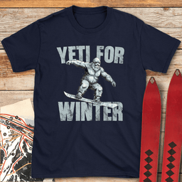 Yeti For Winter Board T Shirt Gift For Skier
