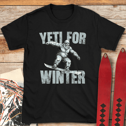 Yeti For Winter Board T Shirt Gift For Skier