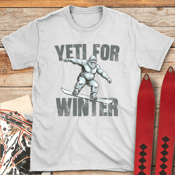 Yeti For Winter Board T Shirt Gift For Skier