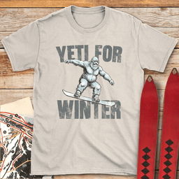 Yeti For Winter Board T Shirt Gift For Skier