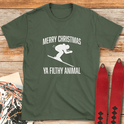 Ya Filthy Animal T Shirt Gift For Skier