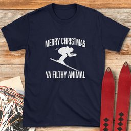 Ya Filthy Animal T Shirt Gift For Skier