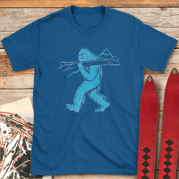 Yeti Walk T Shirt Gift For Skier