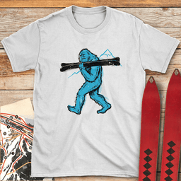 Yeti Walk T Shirt Gift For Skier