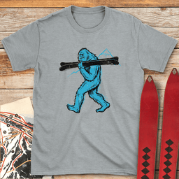 Yeti Walk T Shirt Gift For Skier
