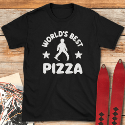 Worlds Best Pizza T Shirt Gift For Skier