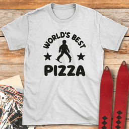 Worlds Best Pizza T Shirt Gift For Skier
