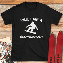 Yes I Snowboard T Shirt Gift For Snowboarder