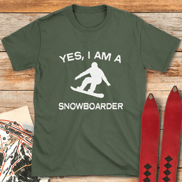 Yes I Snowboard T Shirt Gift For Snowboarder