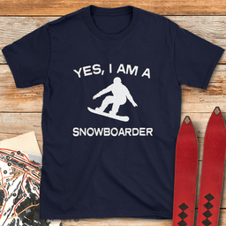 Yes I Snowboard T Shirt Gift For Snowboarder