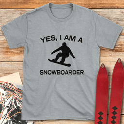 Yes I Snowboard T Shirt Gift For Snowboarder