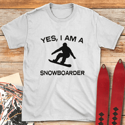 Yes I Snowboard T Shirt Gift For Snowboarder