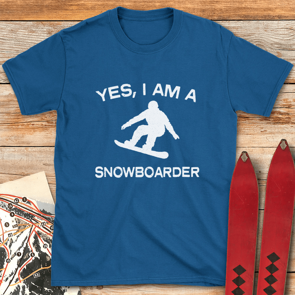 Yes I Snowboard T Shirt Gift For Snowboarder