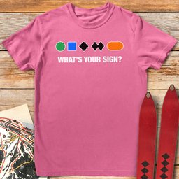Whats Your Sign T Shirt Gift For Skier